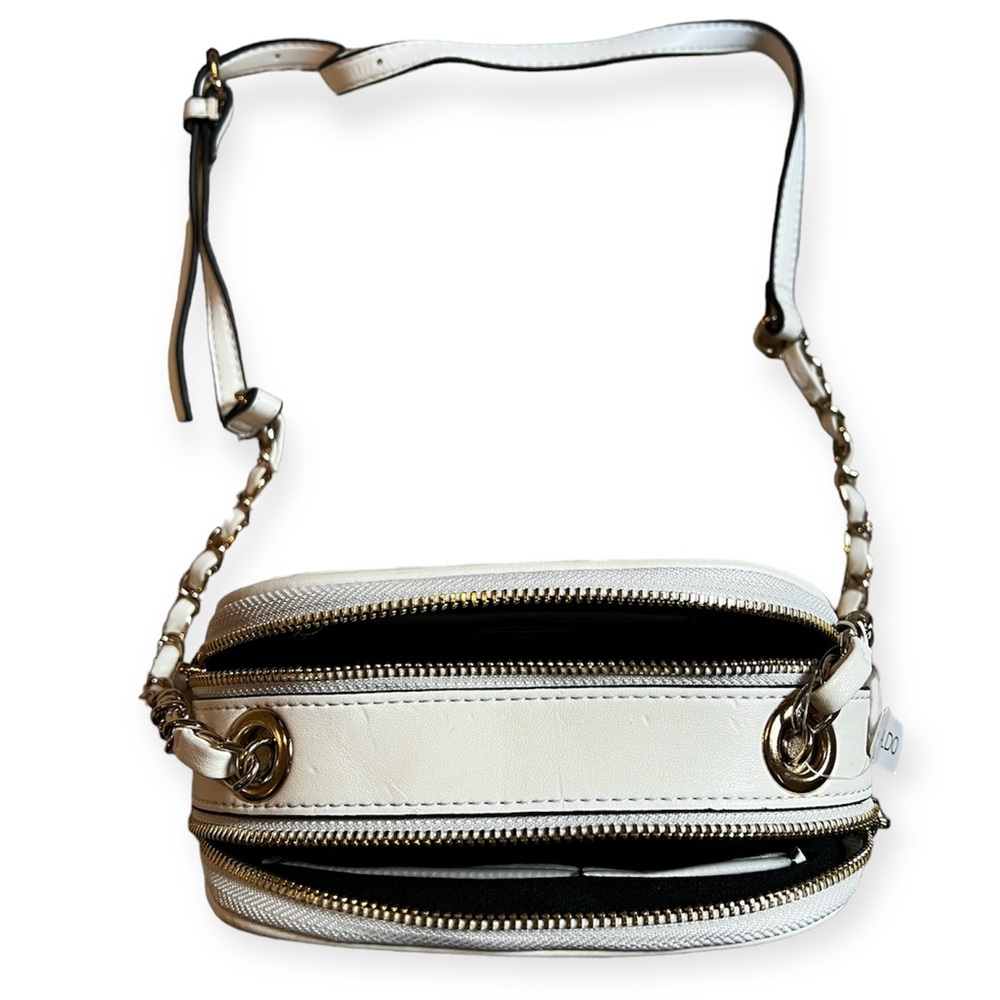 ALDO Chevron Crossbody Bag- White - Picture 6 of 11